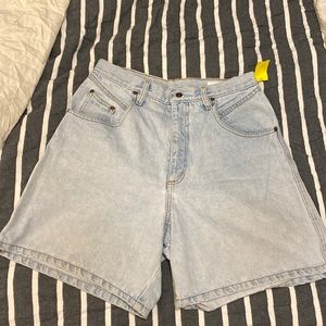 Christopher & Banks I light blue denim high waisted shorts